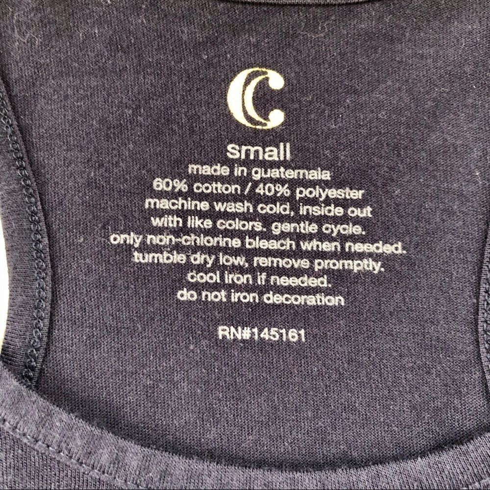Small, navy blue, cute racer back tank top - Picture 5 of 5